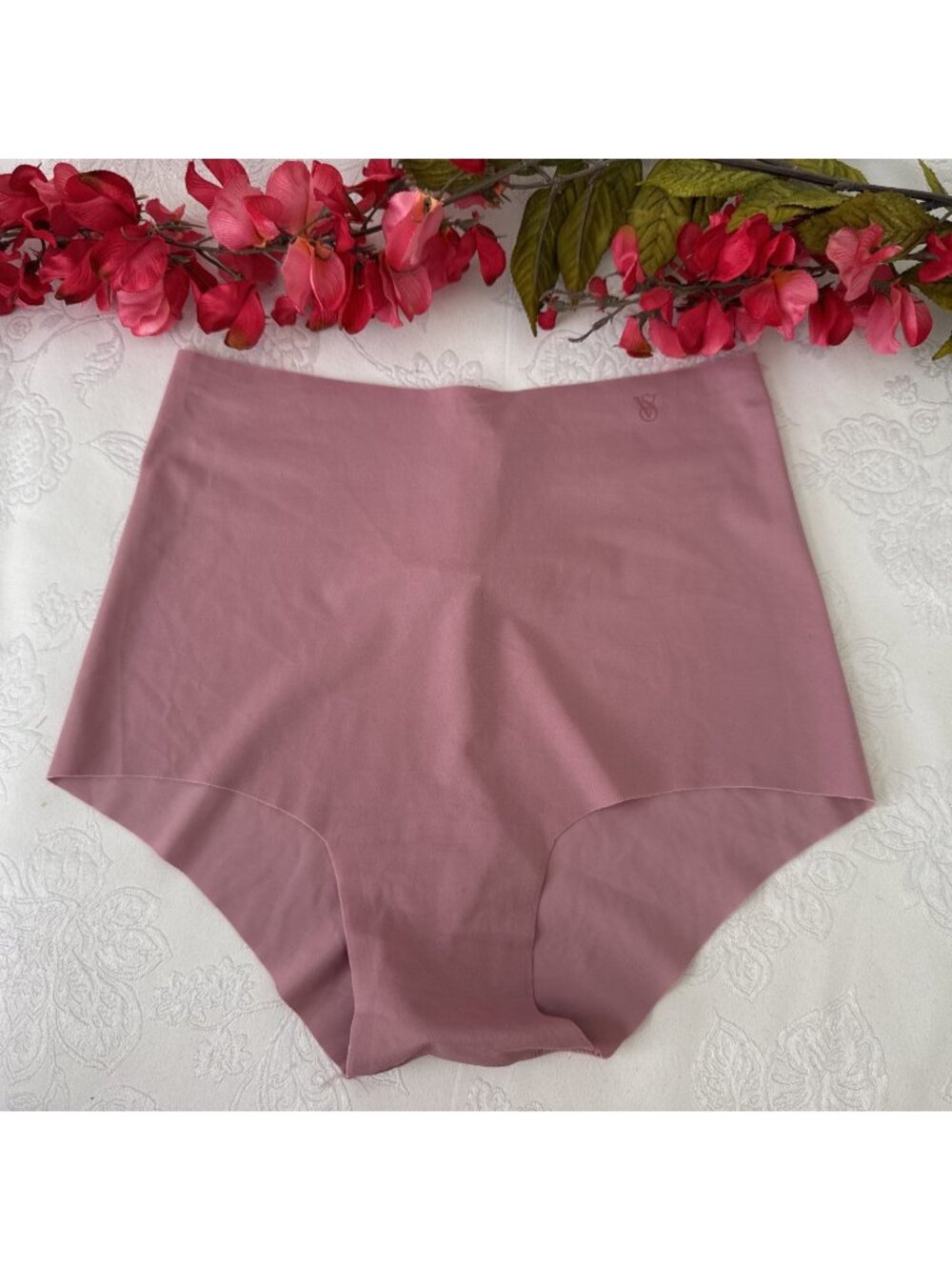 VICTORIA'S SECRET XS PINK SEAMLESS HI RISE SLIP BRIEF PANTIES SUMMER NWT